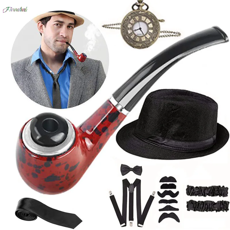 Men'S Accessories In The 1920S - Kostum Cosplay pesta Halloween Gatsby besar