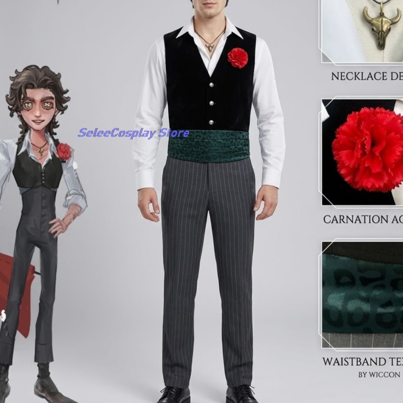 Men Accessories For Suit - Kostum Cosplay Dewasa Game Identity V