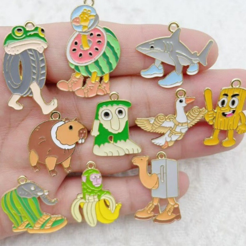 Men Accessories Pendant - 10pcs Perhiasan Kreatif dari Logam Paduan,