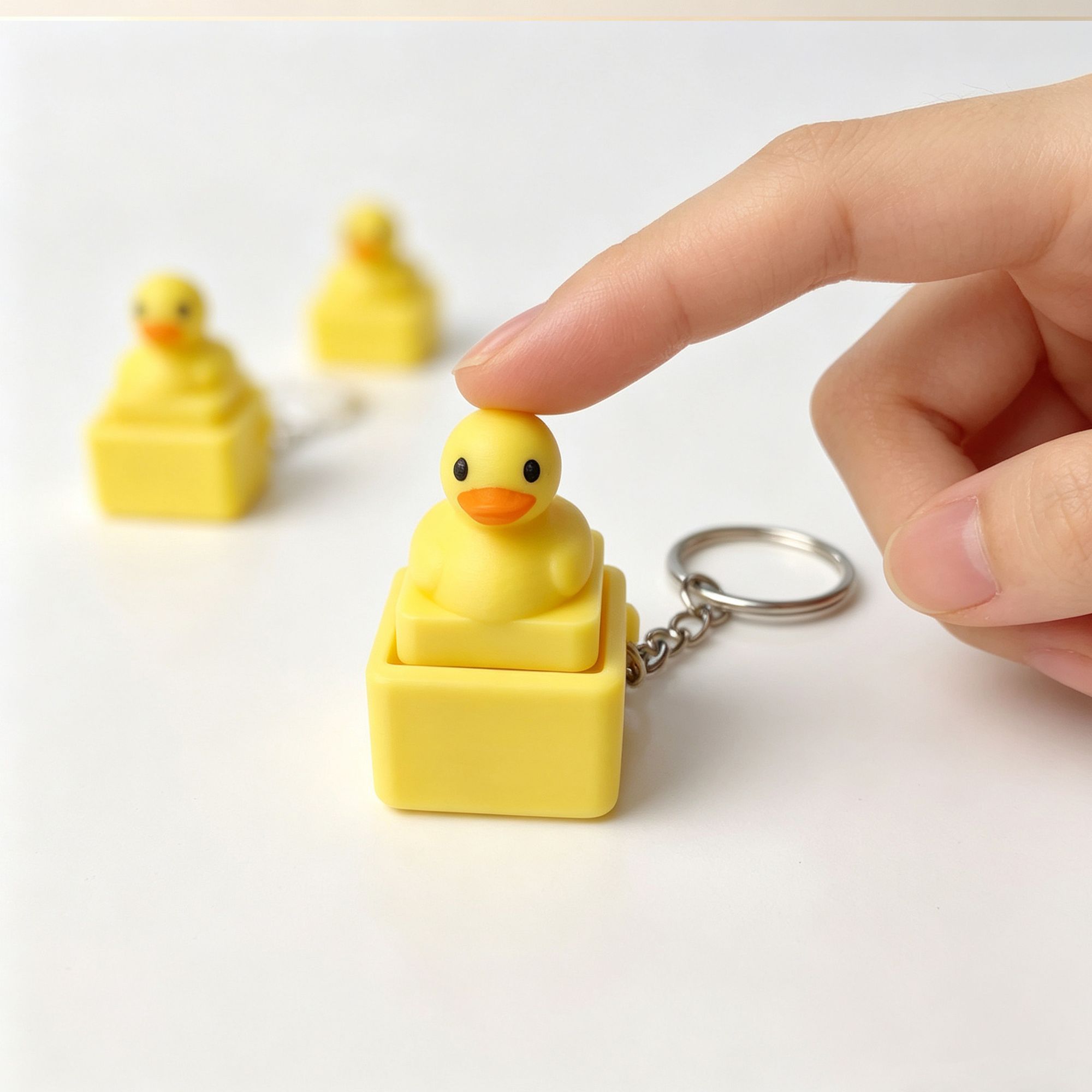 Men Accessories Pendant - Gantungan Kunci Bebek Kuning Lucu, Mainan