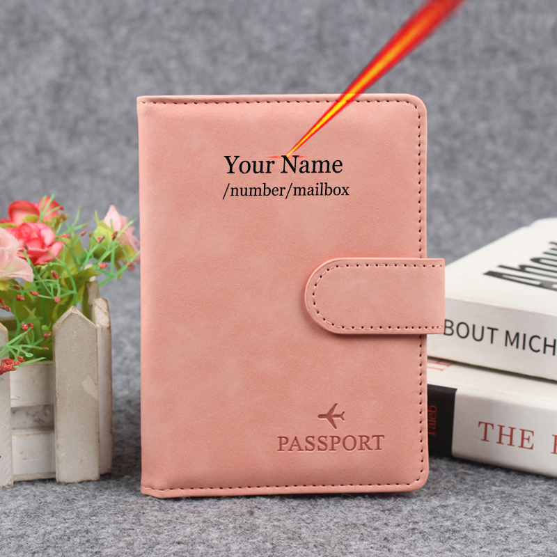 Men'S Accessories Wallet - Penutup paspor tombol magnetik, dompet perjalanan