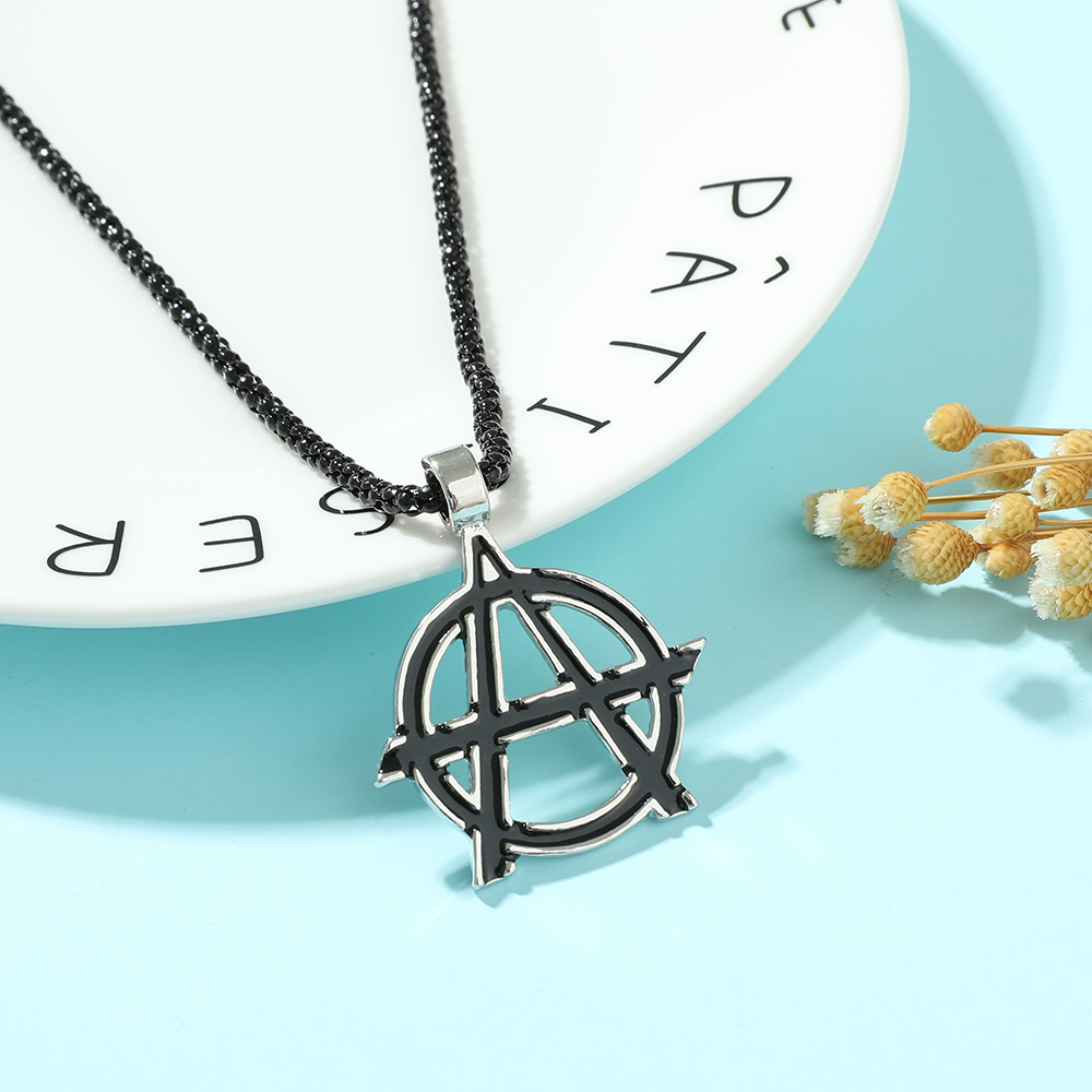 Men Accessories Pendant - Kalung Logo Huruf A Simbol Film