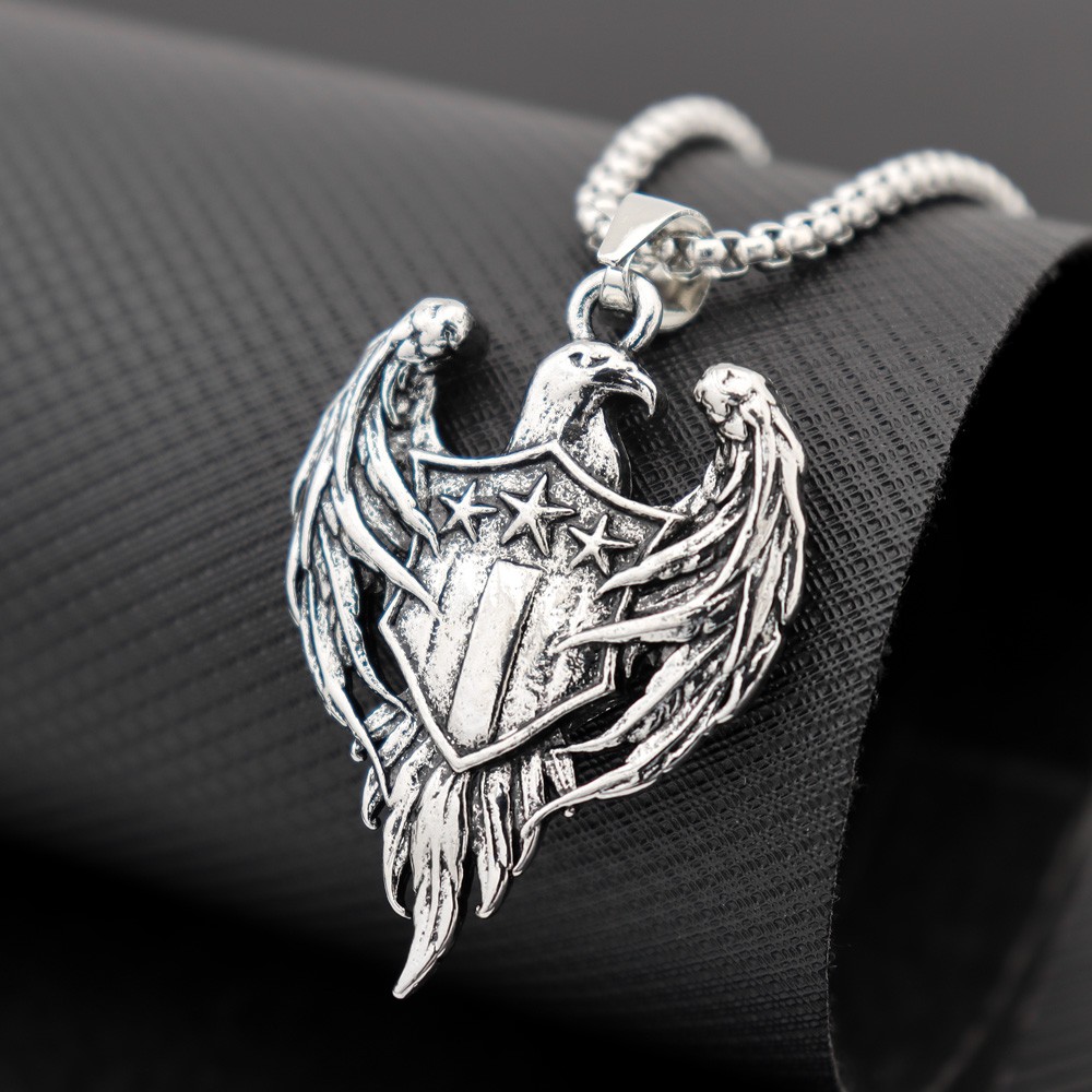 Men'S Accessories Jewelry Brands - Kalung liontin merek militer elang tiga