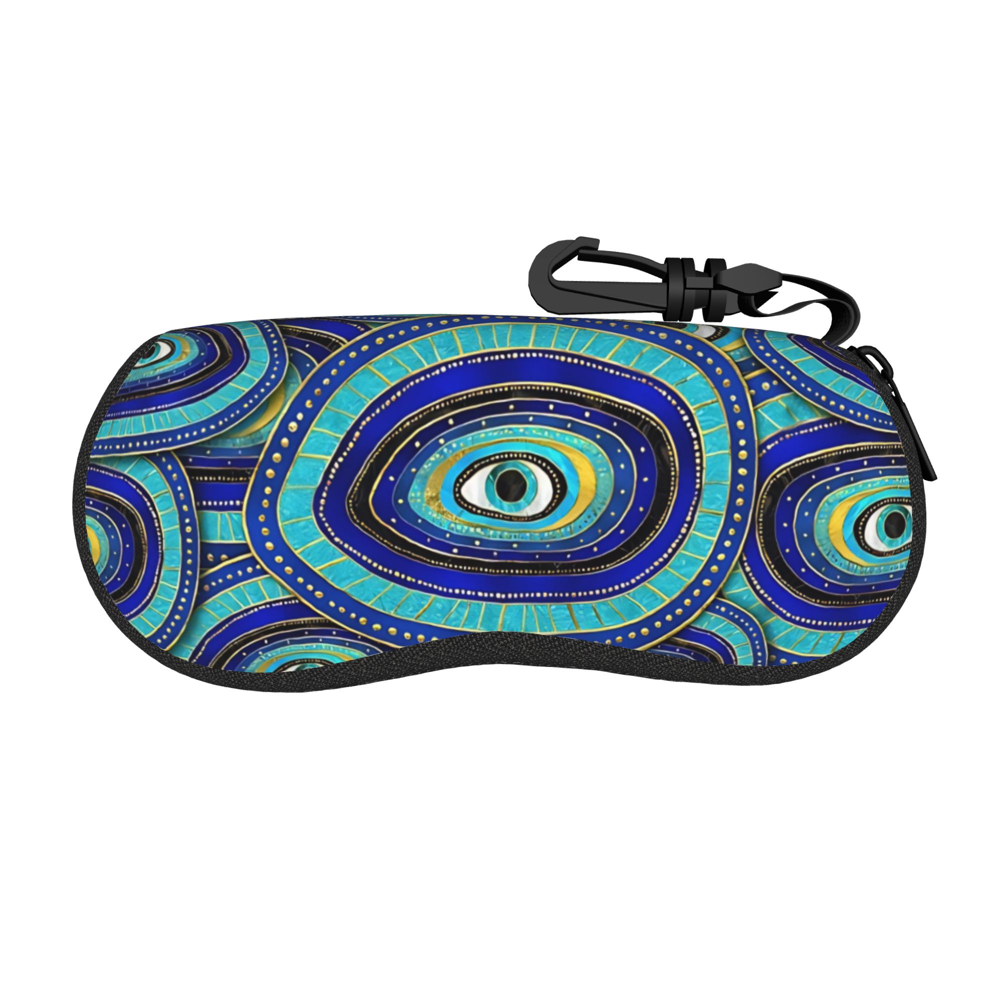 Men Accessories Evil Eye - Kotak Kacamata Pola Jimat Mata Jahat