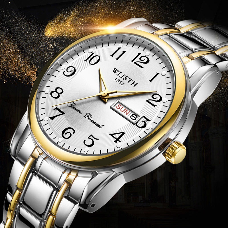 Men'S Accessories Display - Jam Tangan Pria Mewah Quartz Digital