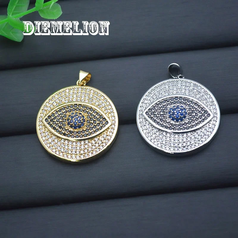 Men Accessories Evil Eye - Liontin Mata Jahat Biru Zirkonia Kubik