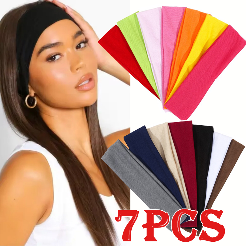 Men'S Yoga Accessories - 7 Buah Ikat Rambut Elastis Solid