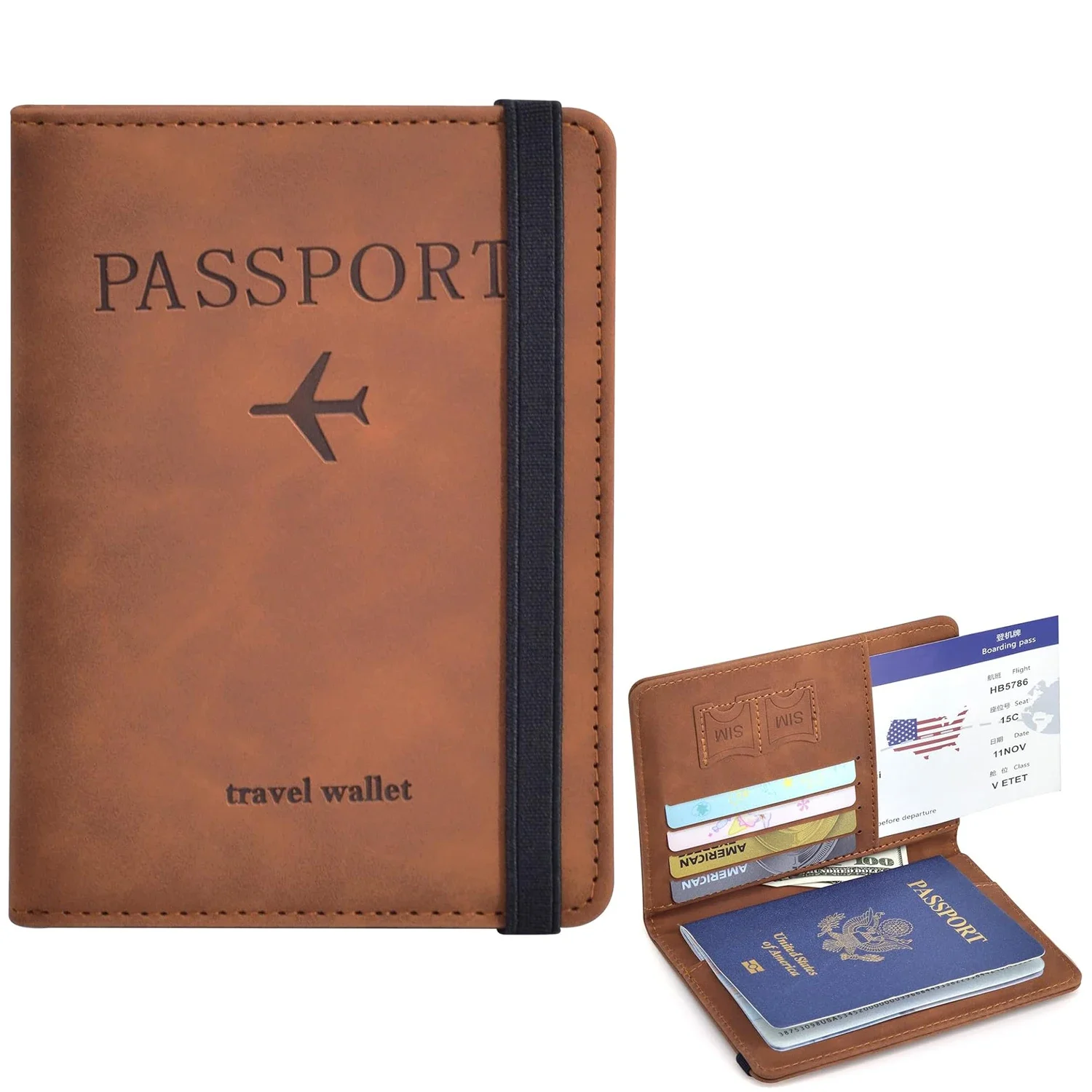 Men'S Accessories Essentials - Tempat Paspor untuk Perlengkapan Perjalanan Casing