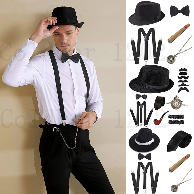 Gratis Pengiriman Halloween 19 - Men'S Accessories In The 1920S ulasan dan harga
