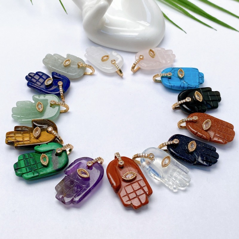 1 Buah Liontin Batu Alam Krist - Men'S Accessories Jewelry Brands ulasan dan harga