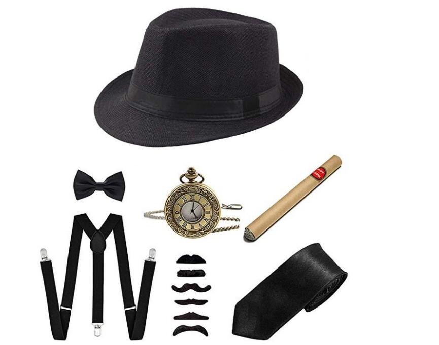 1920S Cosplay Halloween 20S Se - Men'S Accessories In The 1920S ulasan dan harga