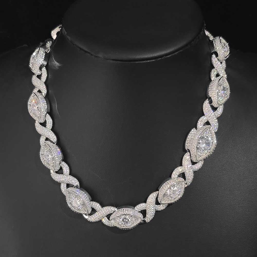 Kalung Rantai Cuban Infinity M - Men Accessories Evil Eye ulasan dan harga