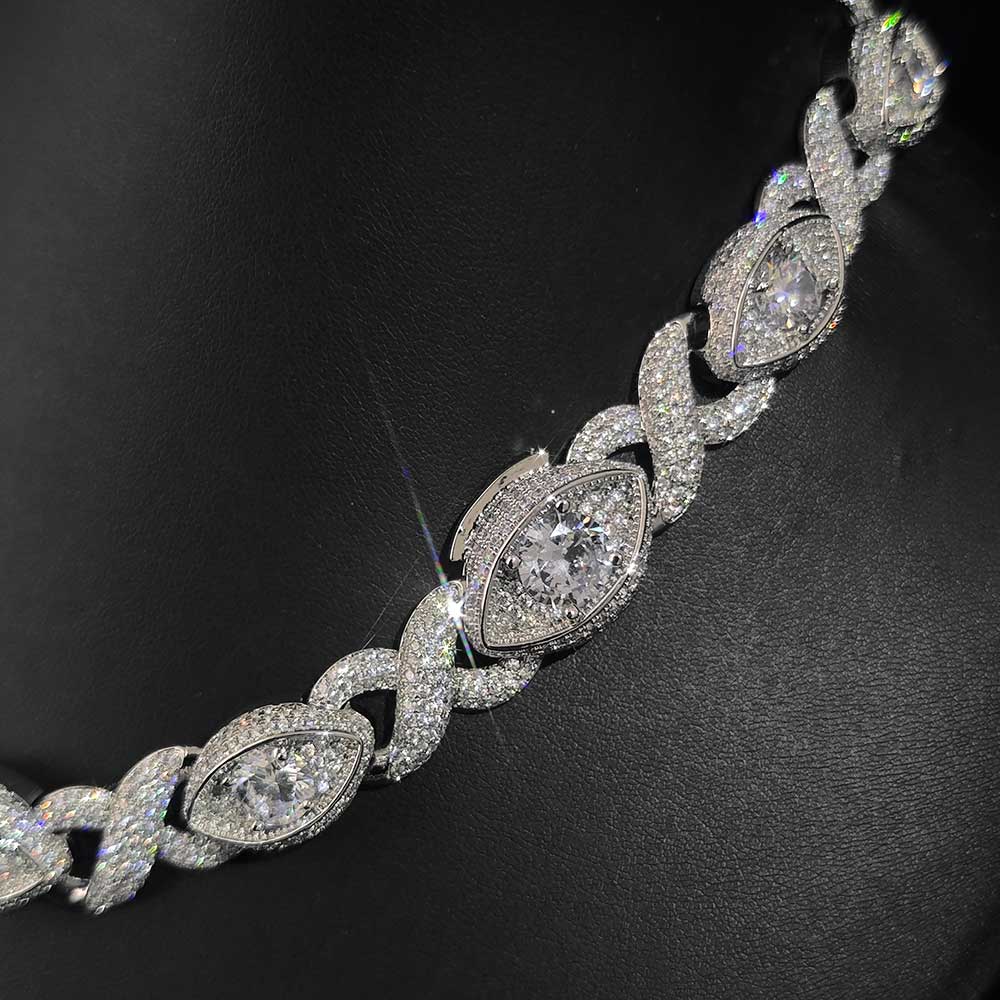 Kalung Rantai Cuban Infinity M - Men Accessories Evil Eye ulasan dan harga