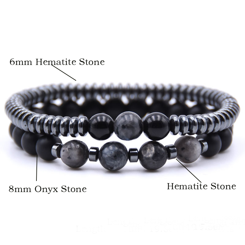 Set Gelang Pria 2 Buah Bergaya - Men'S Yoga Accessories ulasan dan harga