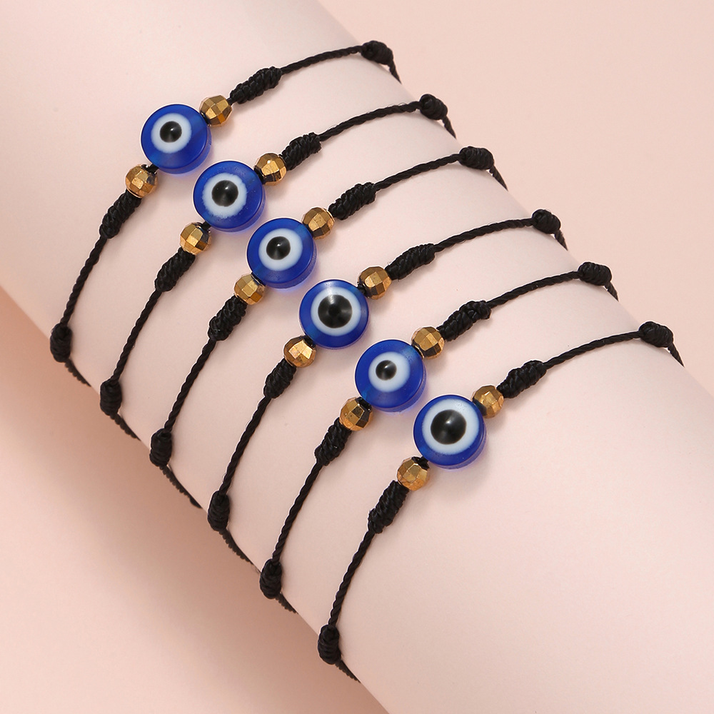 6Pcs Set Gelang Mata Iblis Bir - Men Accessories Evil Eye ulasan dan harga