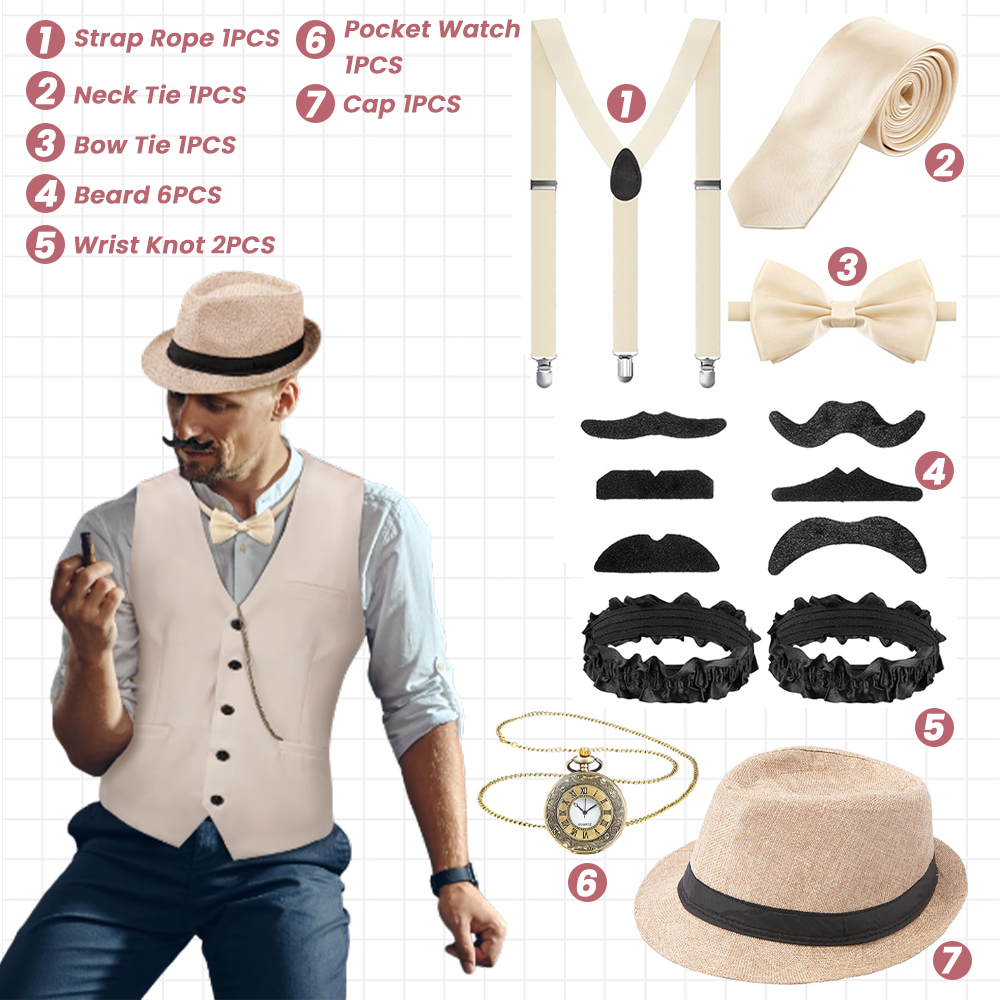 1920s Aksesori kostum pria Set - Men'S Accessories In The 1920S ulasan dan harga