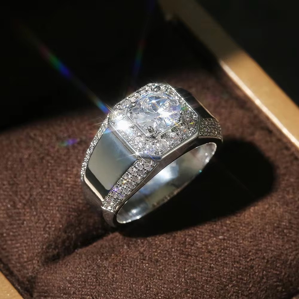 Huitan cincin pernikahan pria  - Men'S Accessories Jewelry Brands ulasan dan harga