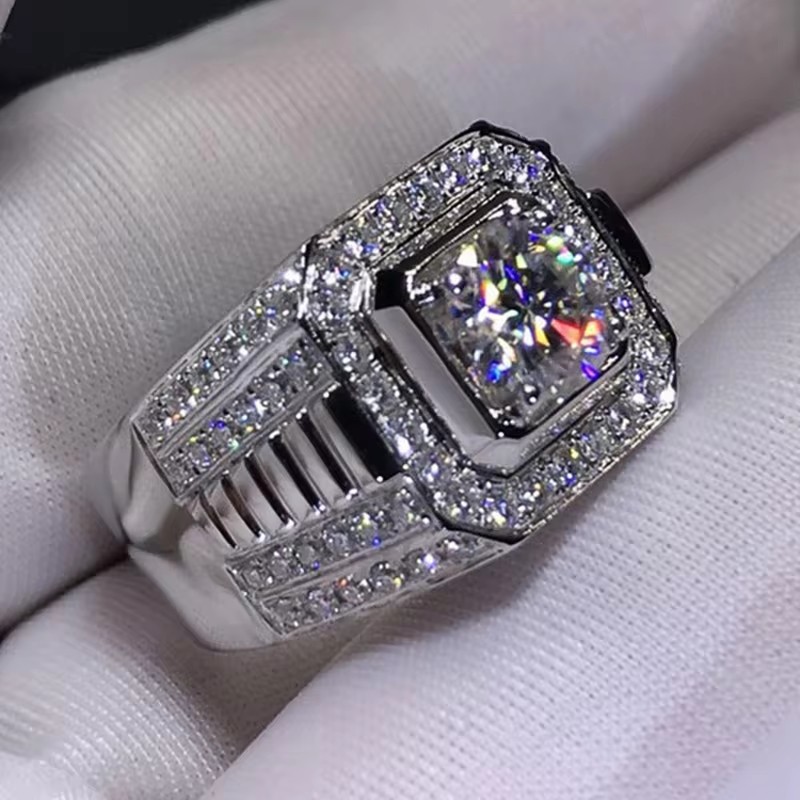 Huitan cincin pernikahan pria  - Men'S Accessories Jewelry Brands ulasan dan harga