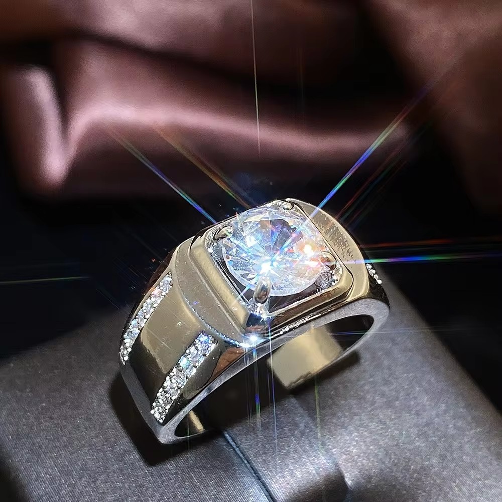 Huitan cincin pernikahan pria  - Men'S Accessories Jewelry Brands ulasan dan harga