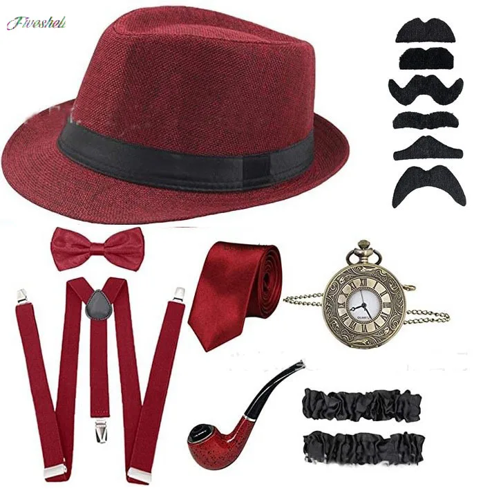 Kostum Cosplay pesta Halloween - Men'S Accessories In The 1920S ulasan dan harga