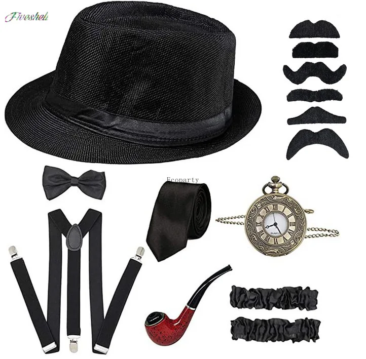 Kostum Cosplay pesta Halloween - Men'S Accessories In The 1920S ulasan dan harga