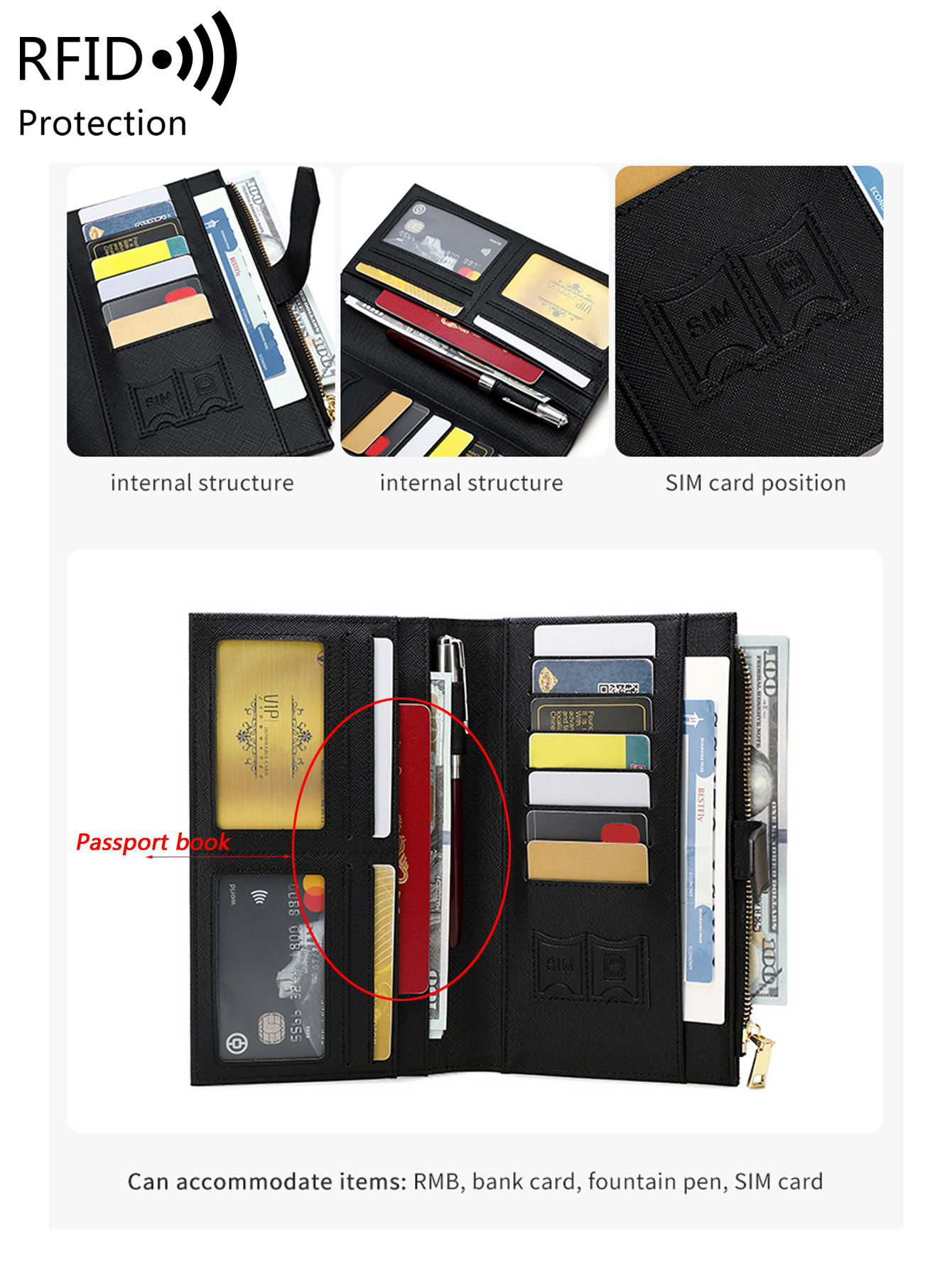 Penutup paspor kulit PU modis  - Men'S Accessories Wallet ulasan dan harga