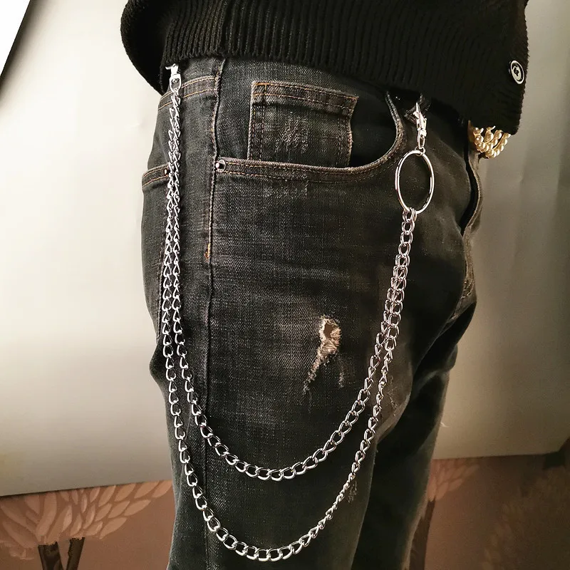 Sabuk Rantai Logam Punk dengan - Men'S Accessories Wallet ulasan dan harga