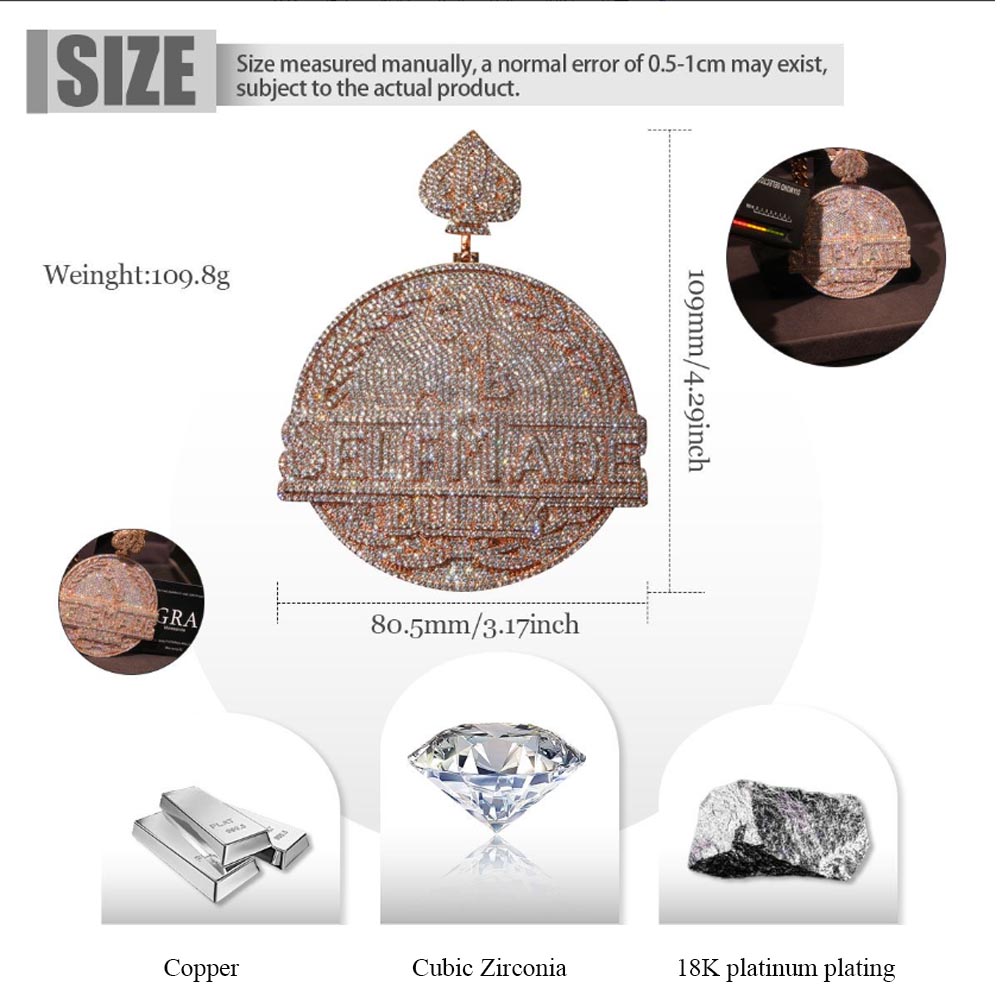 Liontin Hip Hop Blingbling Ice - Men Accessories Pendant ulasan dan harga