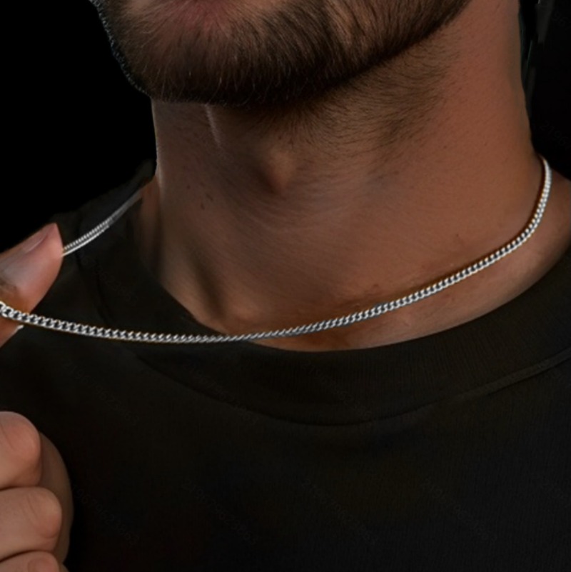 Kalung Rantai Kuba Pria 2mm Se - Men'S Accessories Trending ulasan dan harga