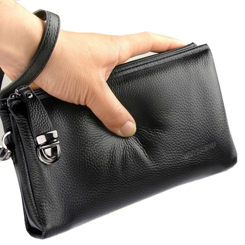 2025 Tas Tangan Pria Kulit Sap - Men'S Accessories Wallet ulasan dan harga