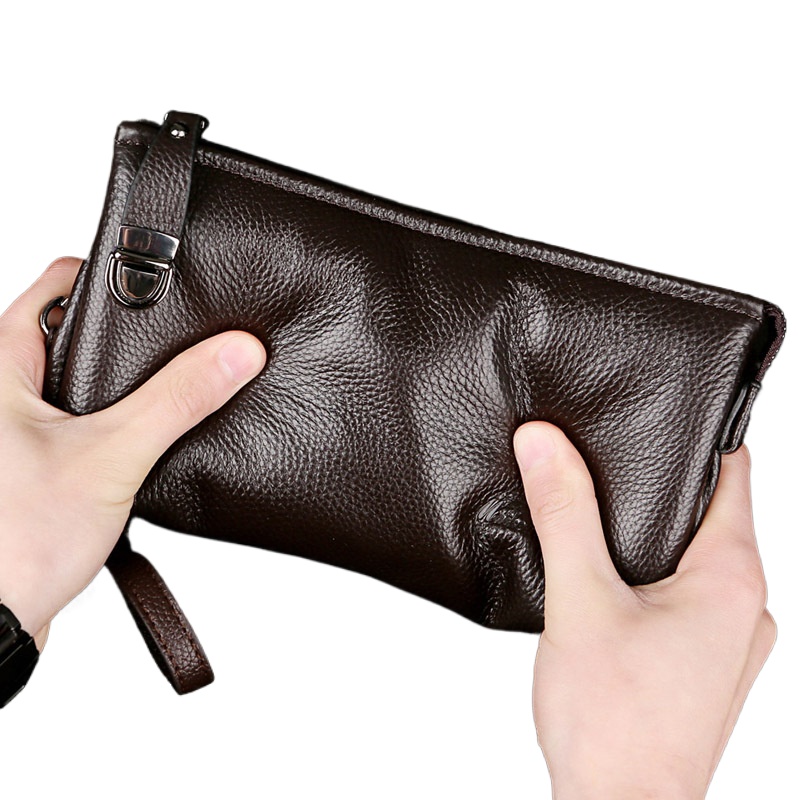 2025 Tas Tangan Pria Kulit Sap - Men'S Accessories Wallet ulasan dan harga