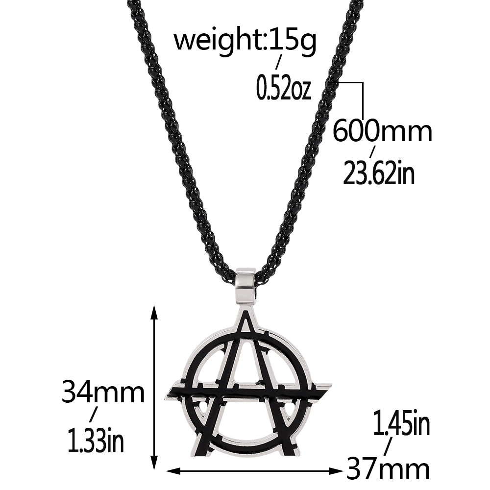 Kalung Logo Huruf A Simbol Fil - Men Accessories Pendant ulasan dan harga