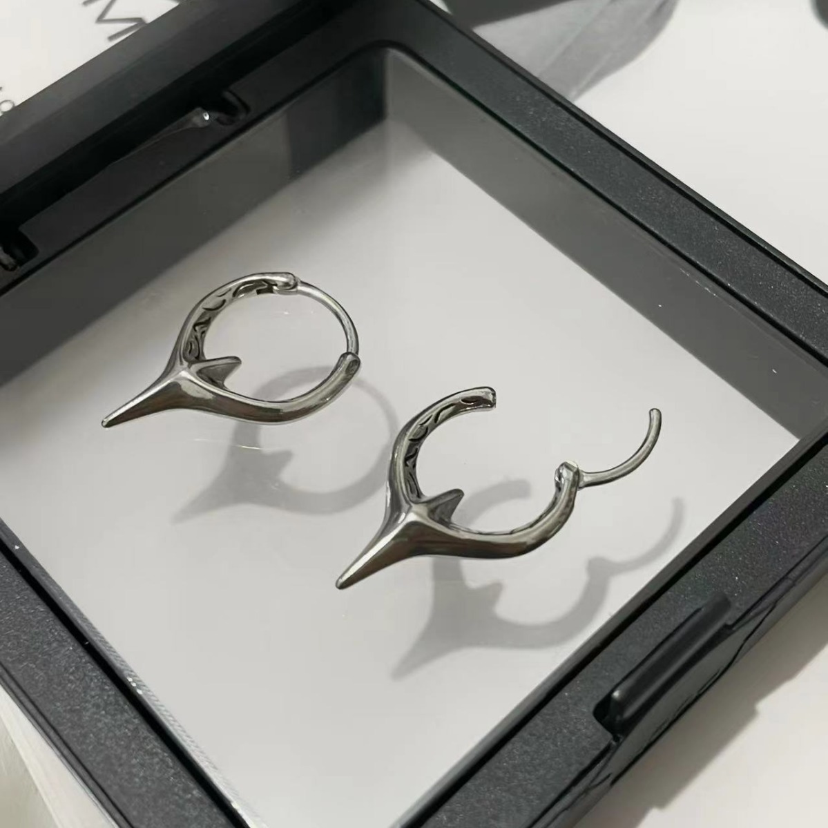 Anting Hoop Tindik Baja Tahan  - Men'S Accessories Trending ulasan dan harga