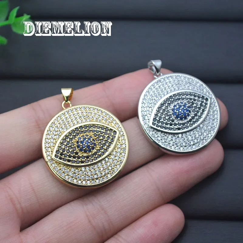Liontin Mata Jahat Biru Zirkon - Men Accessories Evil Eye ulasan dan harga