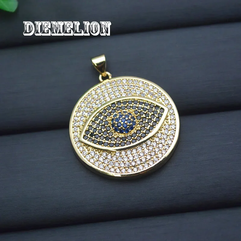 Liontin Mata Jahat Biru Zirkon - Men Accessories Evil Eye ulasan dan harga