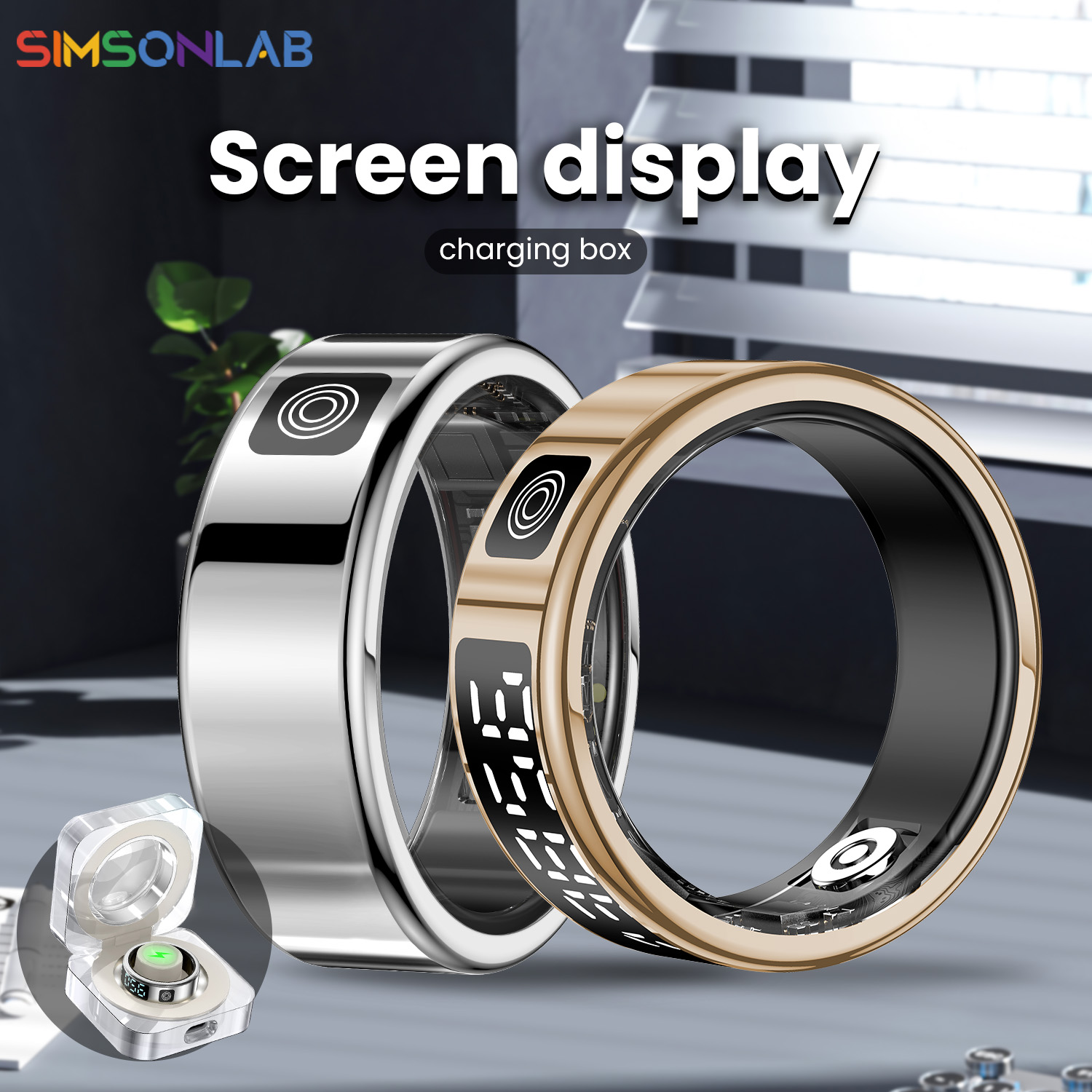 Cincin Pintar Baru SR08 Tampil - Men'S Accessories Display ulasan dan harga