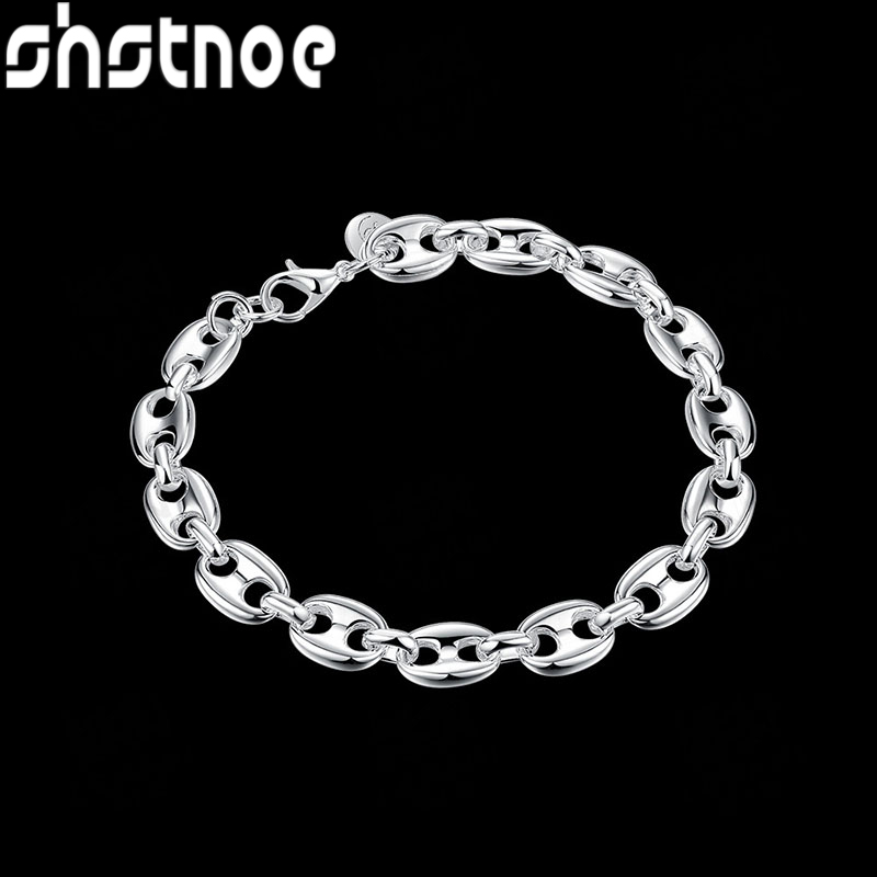 Gelang Hidung Babi Perak Murni - Men'S Accessories Trending ulasan dan harga