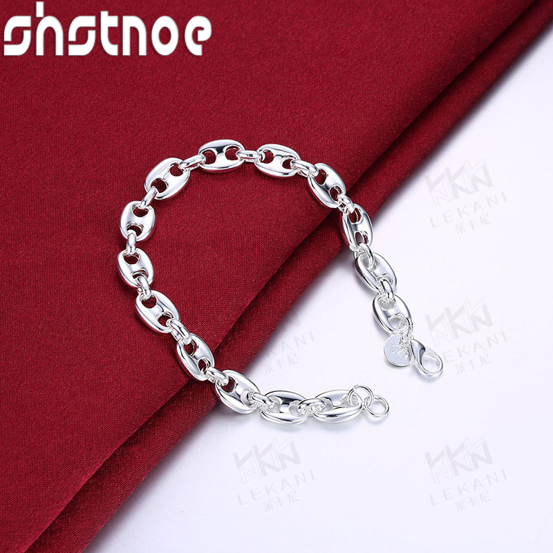 Gelang Hidung Babi Perak Murni - Men'S Accessories Trending ulasan dan harga