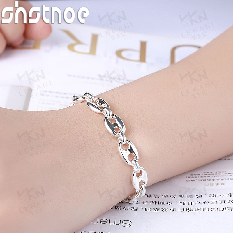 Gelang Hidung Babi Perak Murni - Men'S Accessories Trending ulasan dan harga