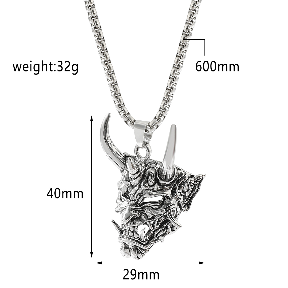 Kalung Liontin Topeng Hantu Ta - Men Accessories Pendant ulasan dan harga