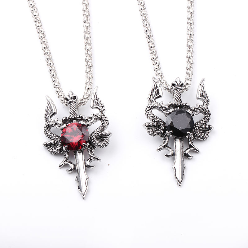 Kalung Salib Permata Hitam Nag - Men Accessories Pendant ulasan dan harga