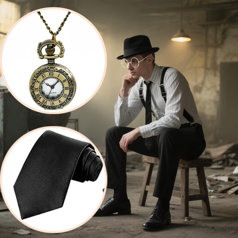 Set Aksesori Kostum Pria Era 1 - Men'S Accessories In The 1920S ulasan dan harga
