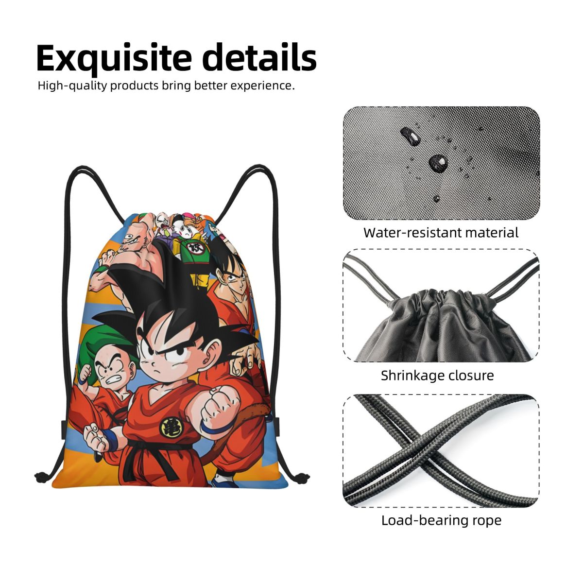 Tas Serut Kartun DBZ G-Gokues  - Men'S Yoga Accessories ulasan dan harga