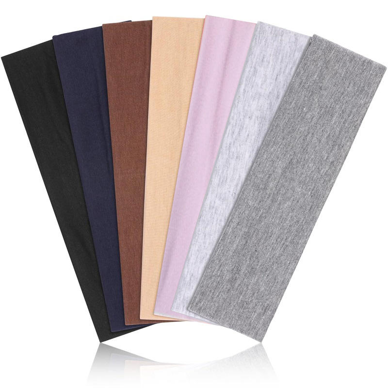 7Pcs Ikat Rambut Elastis Solid - Men'S Yoga Accessories ulasan dan harga